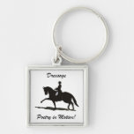 Dressage - poésie chez le cheval de mouvement porte-clé