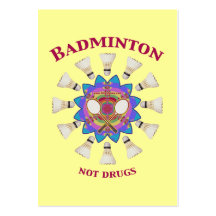 Drogues de badminton pas modèles de cartes de visite