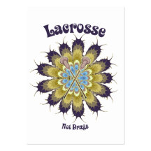 Drogues de lacrosse pas modèles de cartes de visite