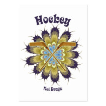 Drogues d'hockey pas modèle de carte de visite