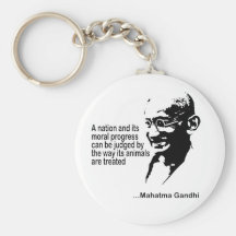 Droits des animaux de Mahatma Gandhi Porte-clé