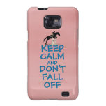 Drôle gardez le calme et ne tombez pas le cheval coque samsung galaxy SII