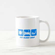 Drôle mangez le golf de sommeil mugs à café