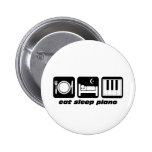 Drôle mangez le piano de sommeil badges avec agrafe