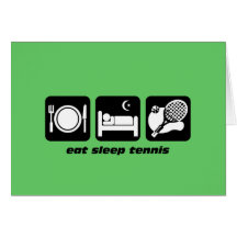 drôle mangez le tennis de sommeil carte