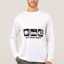 drôle mangez le tennis de sommeil t-shirt