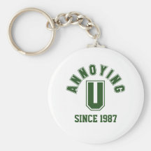 Drôle vous ennuyant Keychain, vert Porte-clés
