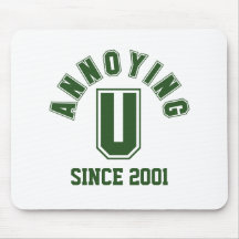 Drôle vous ennuyant Mousepad, vert Tapis De Souris
