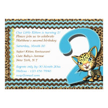 Du bébé safari de jungle de l'anniversaire en seco invitations