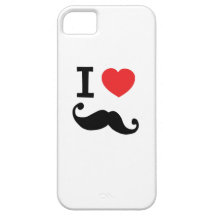 Du coeur I moustache twirly Coques Case-Mate iPhone 5