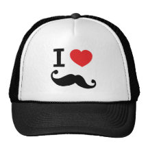 Du coeur I moustache twirly Casquette