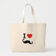 Du coeur I moustache twirly Sacs