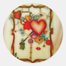 Du coeur par Sara Nill Autocollants