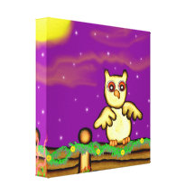 Du hibou de la nuit toile toile tendue