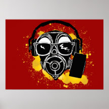 Dubstep Gasmask Posters