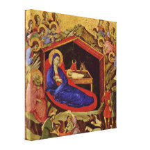 Duccio di Buoninsegna - naissance du Christ Toile Tendue