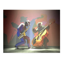 Duel de jazz cartes postales
