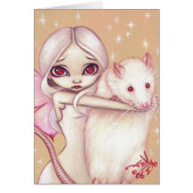 "D'un beau carte de voeux rat"
