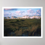 Dunes, bord de mer de ressortissant d'île de Golfe Poster