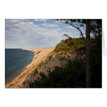Dunes grandes de sable en été carte de vœux