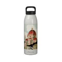 Duomo vintage d'église de Florence Firenze Italie  Bouteille D'eau