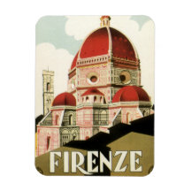 Duomo vintage d'église de Florence Firenze Italie  Magnet Souple