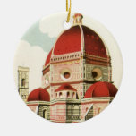 Duomo vintage d'église de Florence Firenze Italie  Ornements De Noël