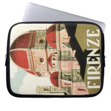 Duomo vintage d'église de Florence Firenze Italie  Trousses Pour Ordinateur Portable