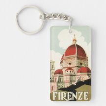 Duomo vintage d'église de Florence Firenze Italie  Porte-clefs