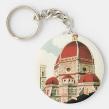 Duomo vintage d'église de Florence Firenze Italie  Porte-clefs