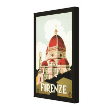 Duomo vintage d'église de Florence Firenze Italie  Toile Tendue Sur Châssis