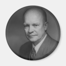 Dwight D. Eiserhower Portrait Aimant