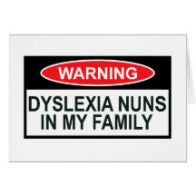 Dyslexie offensive carte de vœux
