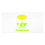 E-F - société favorable à l'environnement 2 Cartes De Vœux Avec Photo