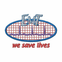 E.M.T. Logo polos brodés