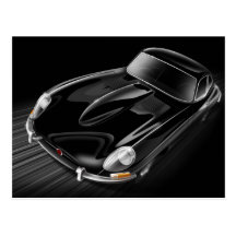 E-Type carte postale de Jaguar