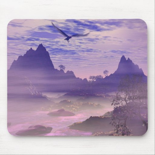 Eagle isolé Mousepad Tapis De Souris