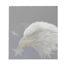 Eagle patriotique et drapeau blocs-notes
