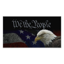 Eagle patriotique et drapeau photo