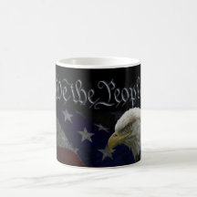 Eagle patriotique et drapeau tasses à café