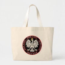Eagle polonais rond sac fourre-tout