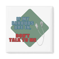 Earbuds magnets