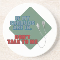 Earbuds dessous de verres