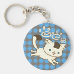 Ébat Keychain (Brown) de chat d'Onigiri Porte-clé