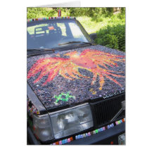 Éblouissement Razzberry - voiture de sensibilisati Cartes De Vœux
