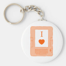 ebooks du coeur i (oranges) porte-clé