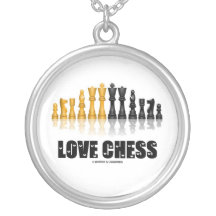 Échecs d'amour (attitude d'échecs) colliers personnalisés