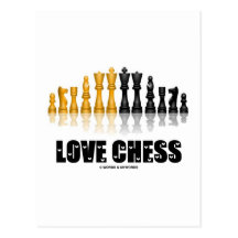 Échecs d'amour carte postale