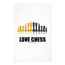 Échecs d'amour papier à lettre customisé