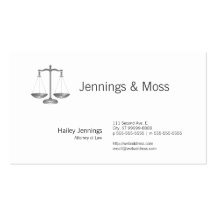 Échelles de justice modèles de cartes de visite